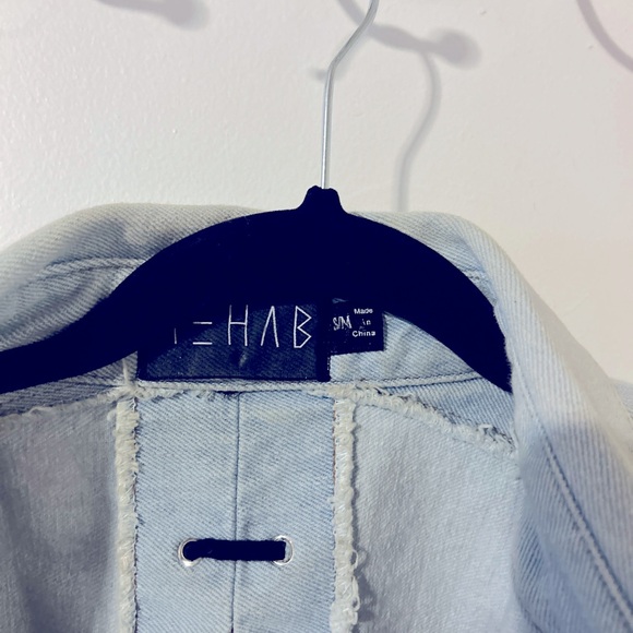 Rehab Denim Crop Jacket with Strings | Women’s Medium - Picture 4 of 12
